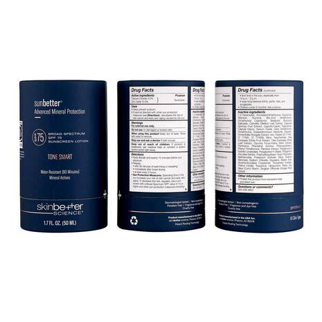 SunBetter Tone Smart Sunscreen SPF 75 Sunscreen Lotion 50ml